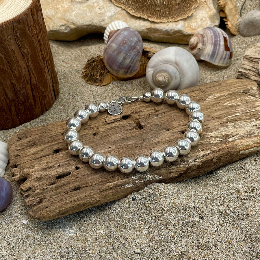 THE SILVER RUSH BRACELET BOULES 10 MM EN ARGENT 925