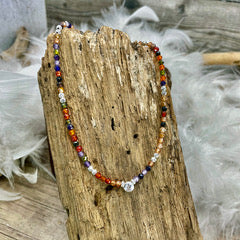 Collier femme LICK MY CANDY – perles de zircons multicolores, solitaire façon diamant, argent 925
