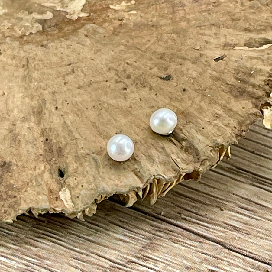 Boucles d’oreilles femme GOOD PEARL GONE BAD – perles de culture d’eau douce, clous argent 925