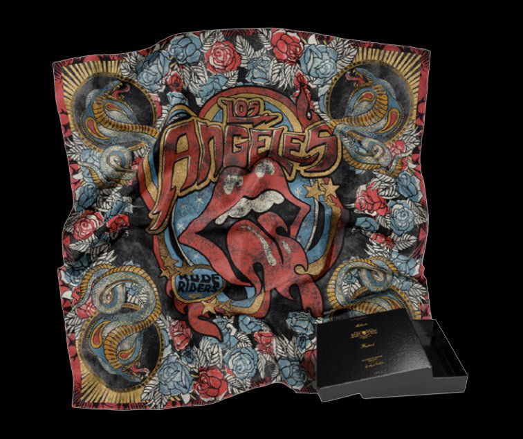 FOULARD RUDE RIDERS® UNISEXE MODÉLE ROCK – bijoux fait main en argent 925 | Pitch & Néo