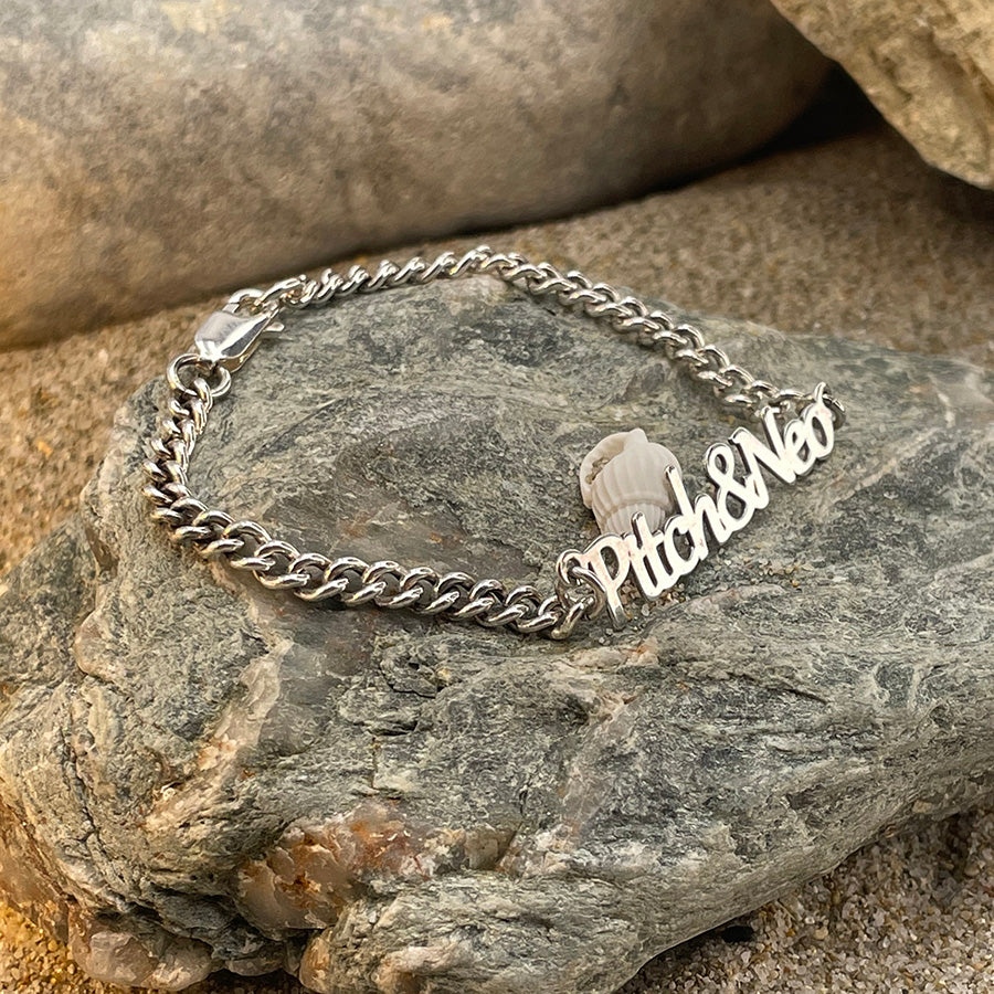 NICKNAME CUSTOMIZABLE FIRST NAME GOURMETTE IN 925 SILVER