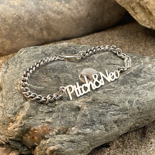 NICKNAME CUSTOMIZABLE FIRST NAME GOURMETTE IN 925 SILVER