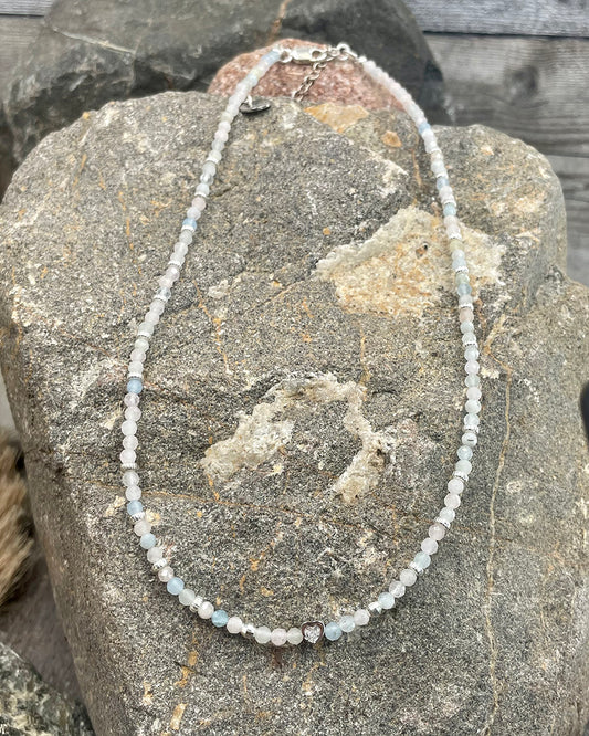 OH BABY!!! COLLIER PERLE EN BÉRYL ET ARGENT 925