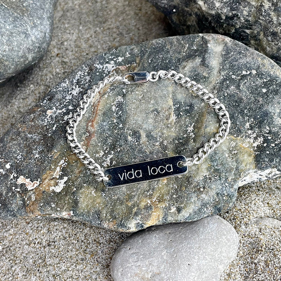 VIDA LOCA BRACELET GOURMETTE PERSONNALISABLE EN ARGENT 925