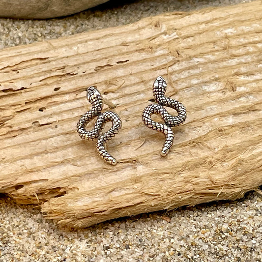 VIPER ROOM BOUCLES D'OREILLES SERPENTS UNISEXE EN ARGENT 925