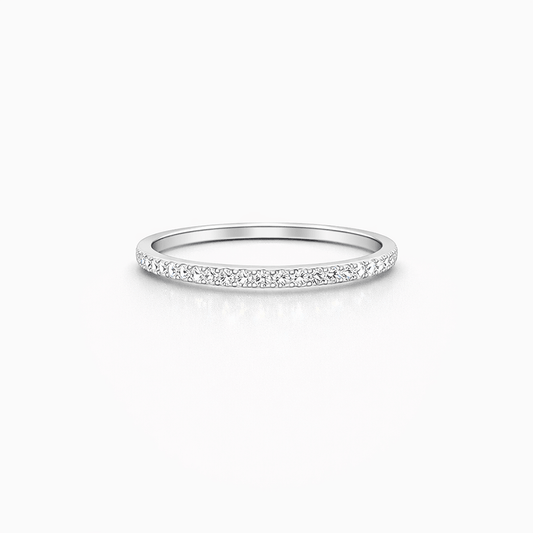 Bague alliance fine zircons pavés femme argent 925 DON’T TOUCH MY SHINE – bijoux fait main en argent 925 | Pitch & Néo
