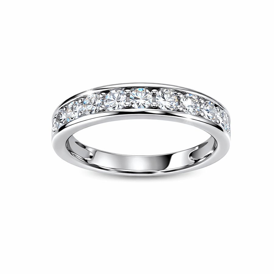 Bague alliance zircon femme argent 925 ICE DON’T LIE – bijoux fait main en argent 925 | Pitch & Néo