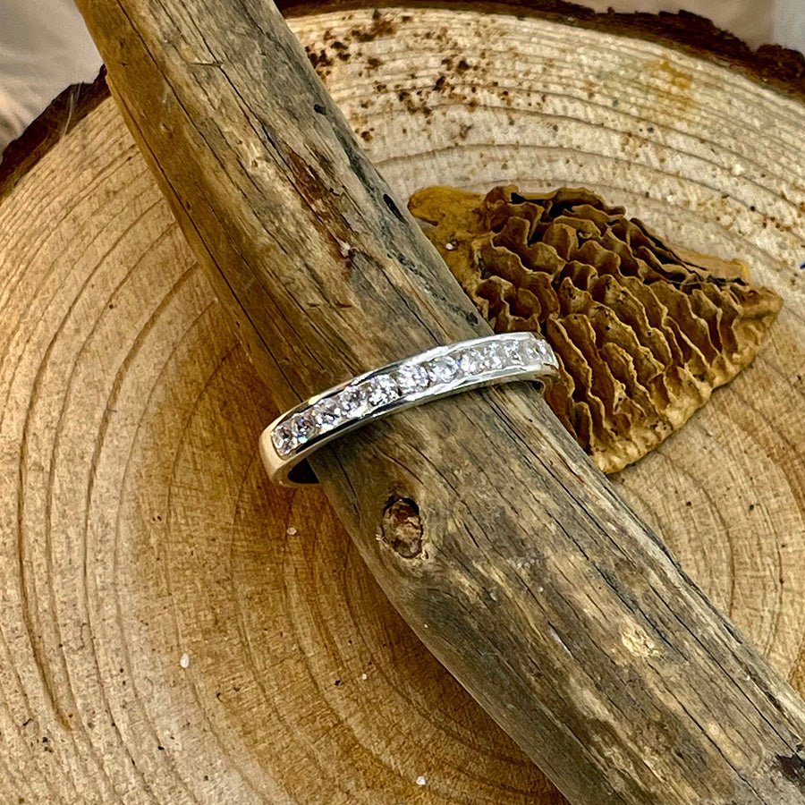 Bague alliance zircon femme argent 925 ICE DON’T LIE – bijoux fait main en argent 925 | Pitch & Néo