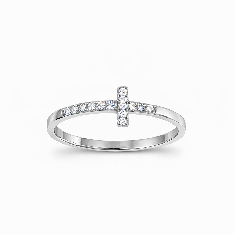 Bague croix zircons femme argent 925 HOLY... BUT HOT – bijoux fait main en argent 925 | Pitch & Néo