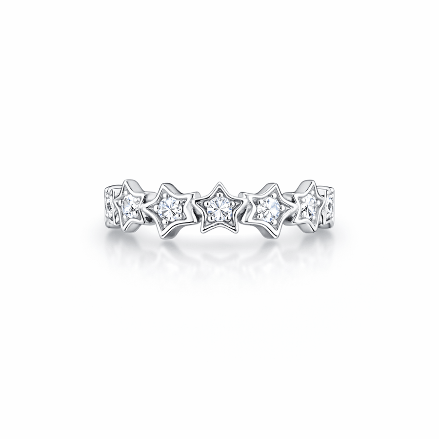 Bague étoile zircons femme argent 925 SHINE OR DIE, BABE – bijoux fait main en argent 925 | Pitch & Néo