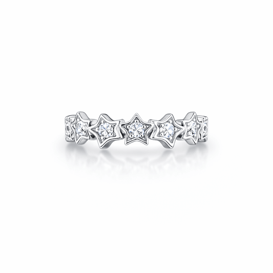 Bague étoile zircons femme argent 925 SHINE OR DIE, BABE – bijoux fait main en argent 925 | Pitch & Néo