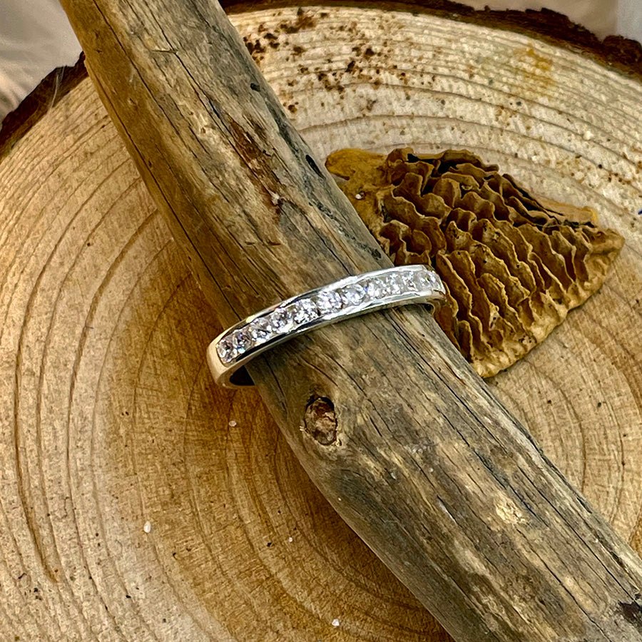 Bague femme ICE DON’T LIE – argent 925 et zircons façon diamant sertis en demi - lune – bijoux fait main en argent 925 | Pitch & Néo