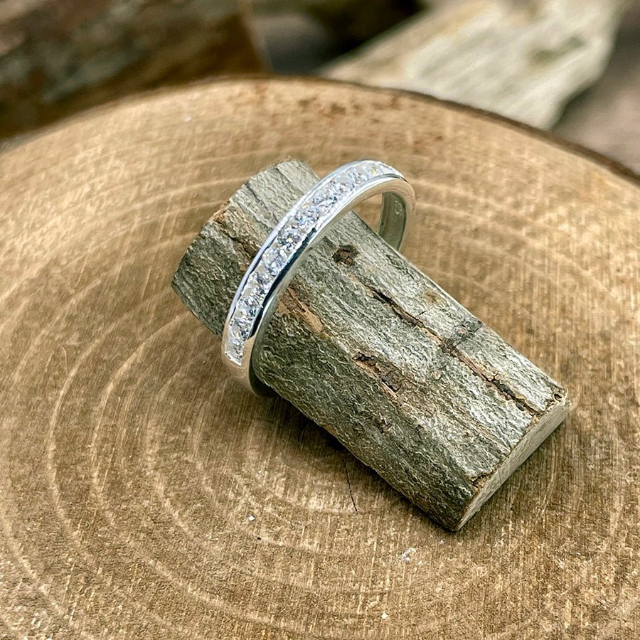 Bague femme ICE DON’T LIE – argent 925 et zircons façon diamant sertis en demi - lune – bijoux fait main en argent 925 | Pitch & Néo