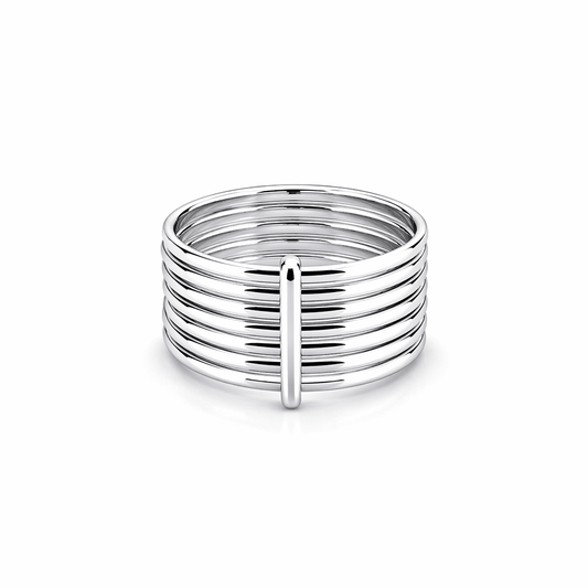 Bague femme semainier multi - anneaux argent 925 STACK ME HARD, DARLING – bijoux fait main en argent 925 | Pitch & Néo