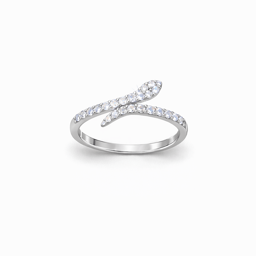 Bague serpent zircons femme argent 925 SNAKE MOVES ONLY – bijoux fait main en argent 925 | Pitch & Néo