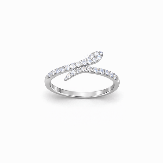 Bague serpent zircons femme argent 925 SNAKE MOVES ONLY – bijoux fait main en argent 925 | Pitch & Néo