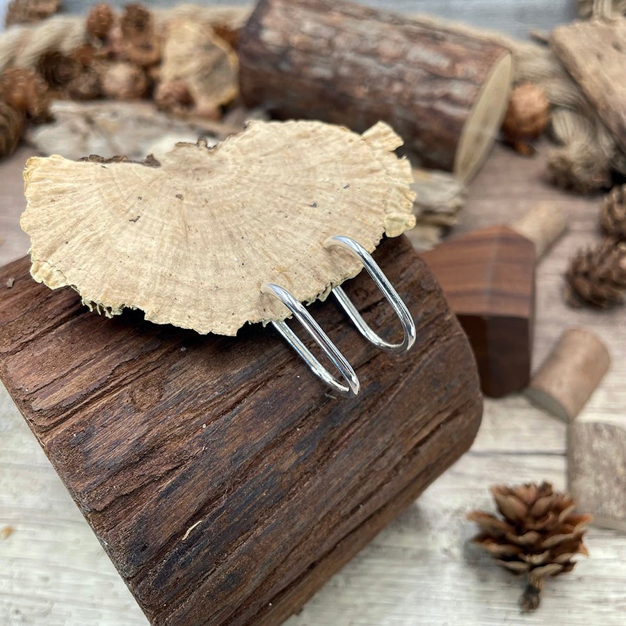 Boucles d’oreilles femme DON’T SHAPE ME, BABE – créoles ovales en argent 925 – bijoux fait main en argent 925 | Pitch & Néo