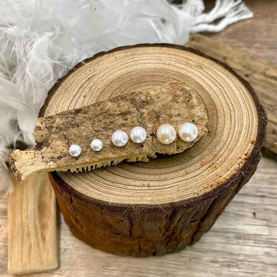 Boucles d’oreilles femme GOOD PEARL GONE BAD – perles de culture d’eau douce, clous argent 925 – bijoux fait main en argent 925 | Pitch & Néo