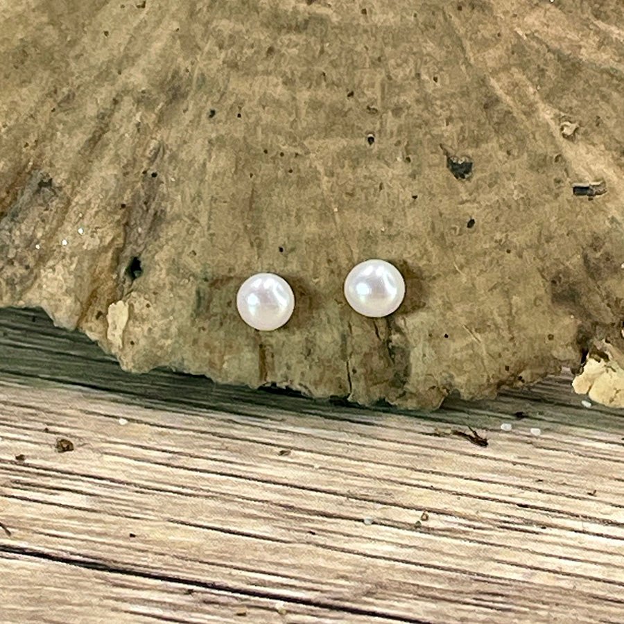 Boucles d’oreilles femme GOOD PEARL GONE BAD – perles de culture d’eau douce, clous argent 925 – bijoux fait main en argent 925 | Pitch & Néo