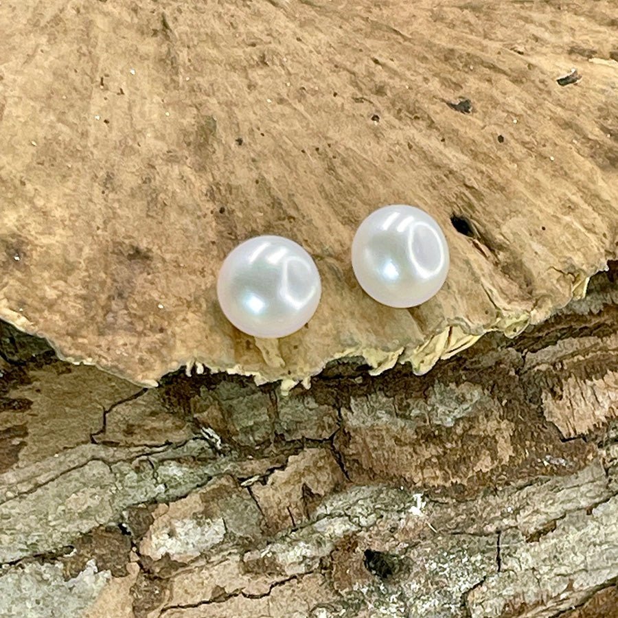 Boucles d’oreilles femme GOOD PEARL GONE BAD – perles de culture d’eau douce, clous argent 925 – bijoux fait main en argent 925 | Pitch & Néo