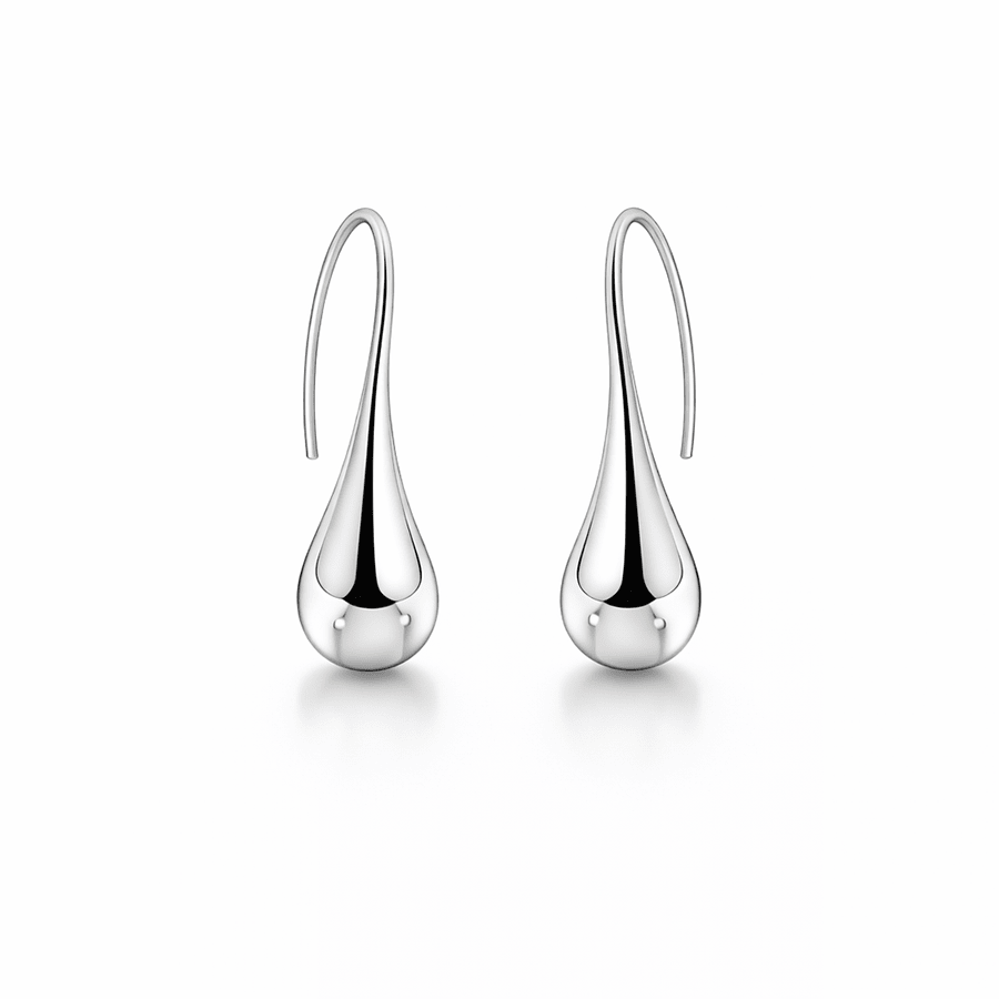 Boucles d’oreilles femme pendantes crochet goutte argent 925 DRIP IT, HONEY – bijoux fait main en argent 925 | Pitch & Néo