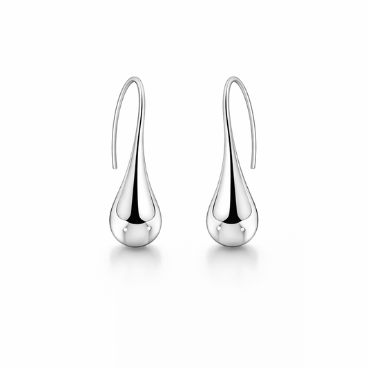 Boucles d’oreilles femme pendantes crochet goutte argent 925 DRIP IT, HONEY – bijoux fait main en argent 925 | Pitch & Néo