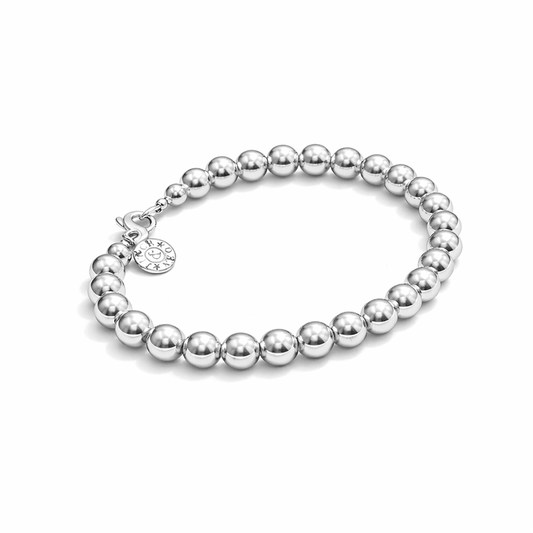 Bracelet boules argent 925 femme fermoir THE SILVER RUSH – bijoux fait main en argent 925 | Pitch & Néo