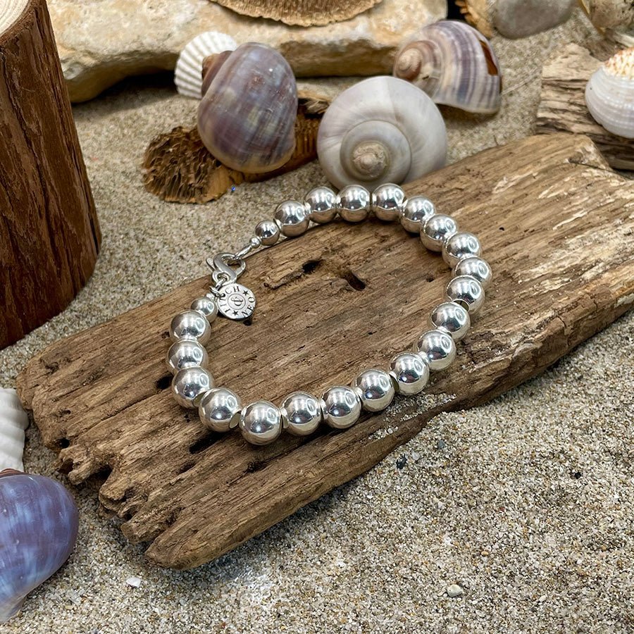 Bracelet boules argent 925 femme fermoir THE SILVER RUSH – bijoux fait main en argent 925 | Pitch & Néo