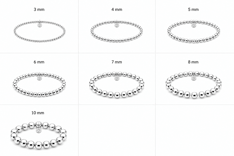 Bracelet boules argent 925 femme FIFTH AVENUE – bijoux fait main en argent 925 | Pitch & Néo