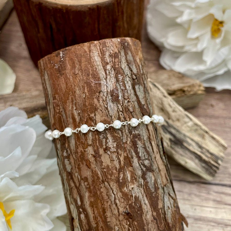 Bracelet femme NOT SO VIRGIN – perles de culture d’eau douce, montage rosaire et argent 925 – bijoux fait main en argent 925 | Pitch & Néo