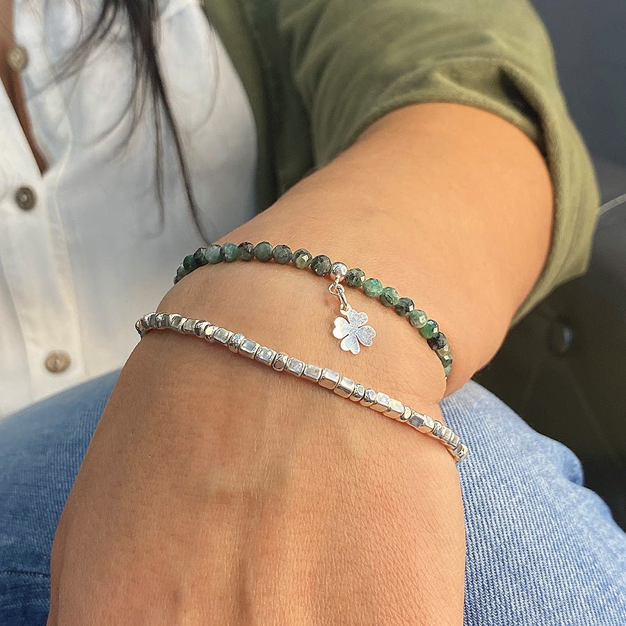 Bracelet homme EDGE LORD – argent 925 perles carrées – bijoux fait main en argent 925 | Pitch & Néo