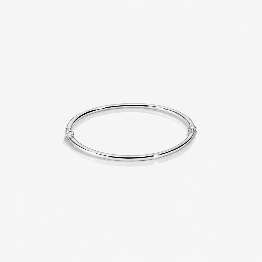 Bracelet jonc femme argent 925 SHARP LINE – jonc ouvert biseauté – bijoux fait main en argent 925 | Pitch & Néo