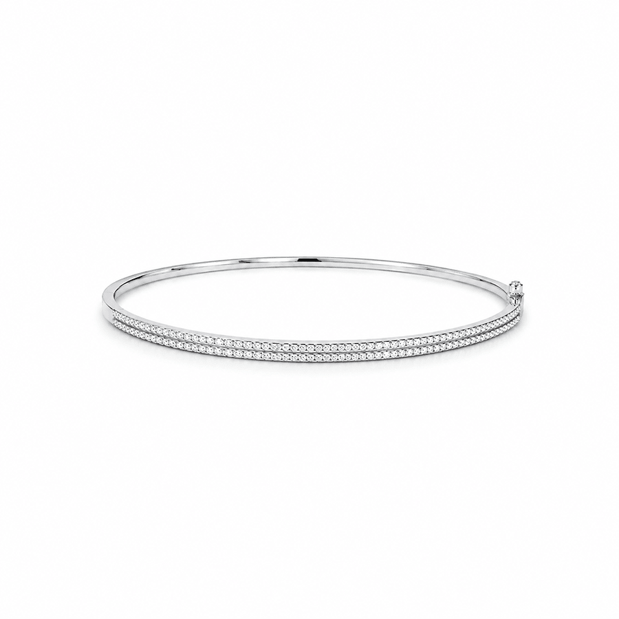 Bracelet jonc zircon femme argent 925 RICH GIRL PROBLEM – bijoux fait main en argent 925 | Pitch & Néo