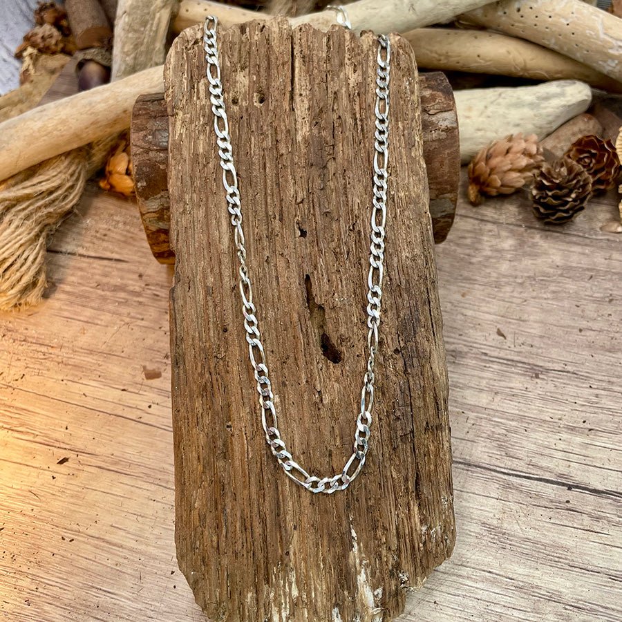 Chaîne homme BAD TASTE CLUB – maille Figaro argent 925 – bijoux fait main en argent 925 | Pitch & Néo