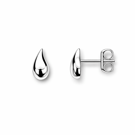 Clous d’oreilles femme goutte argent 925 LICK MY DROP – bijoux fait main en argent 925 | Pitch & Néo