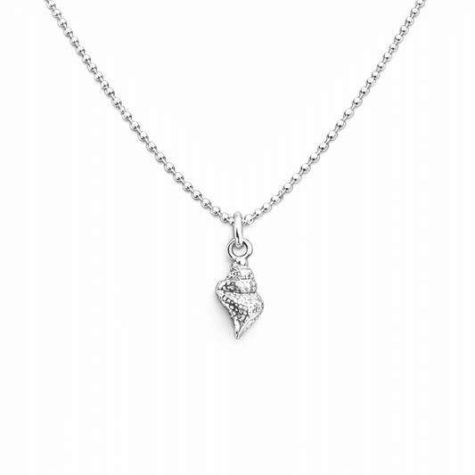 Collier femme boules facettées, coquillage conque argent 925 SHELL YEAH – bijoux fait main en argent 925 | Pitch & Néo