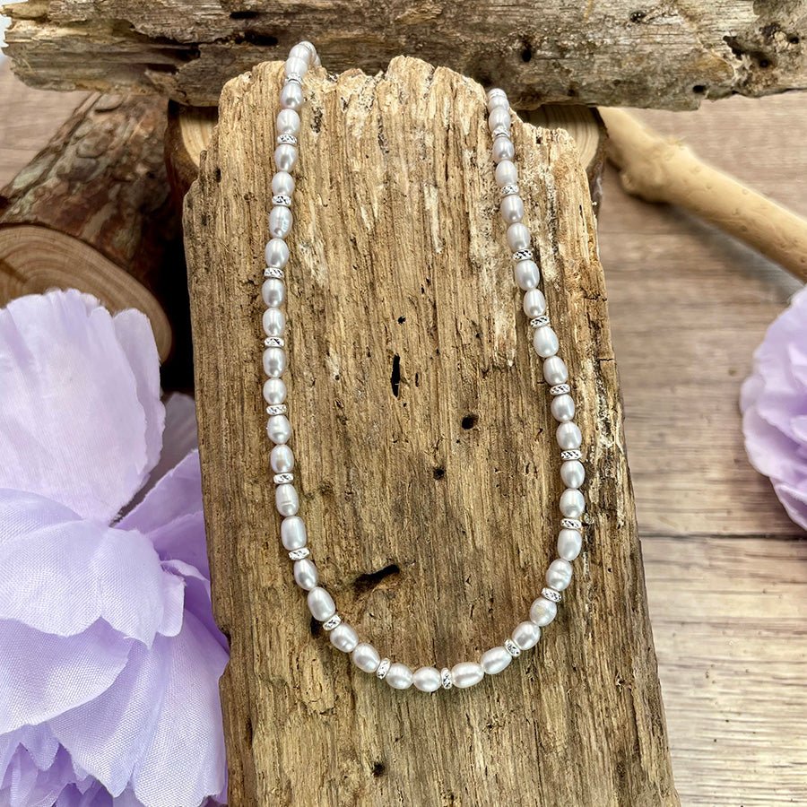 Collier femme PEARL DON’T CARE – perles de culture grises et perles argent 925 – bijoux fait main en argent 925 | Pitch & Néo