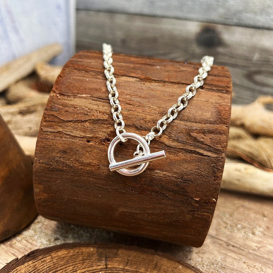 collier-femme-argent-925 SILENT IS SILVER SWEETHEART jaseron toggle | Pitch & Néo