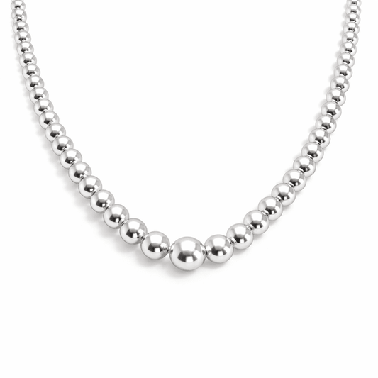 Collier marseillais boules argent 925 en chute femme HÉRITAGE – bijoux fait main en argent 925 | Pitch & Néo