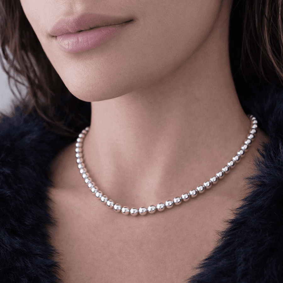 Collier marseillais boules argent 925 femme BORN IN MARSEILLE, BÉBÉ – bijoux fait main en argent 925 | Pitch & Néo