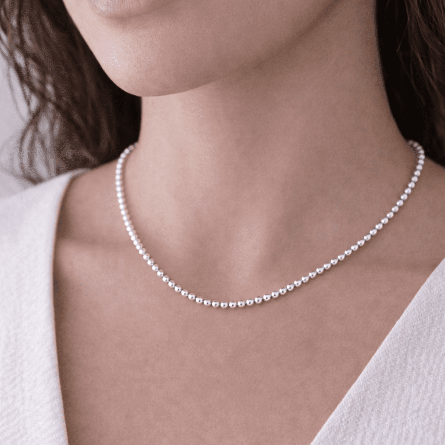 Collier marseillais boules argent 925 femme MASSILIA – bijoux fait main en argent 925 | Pitch & Néo