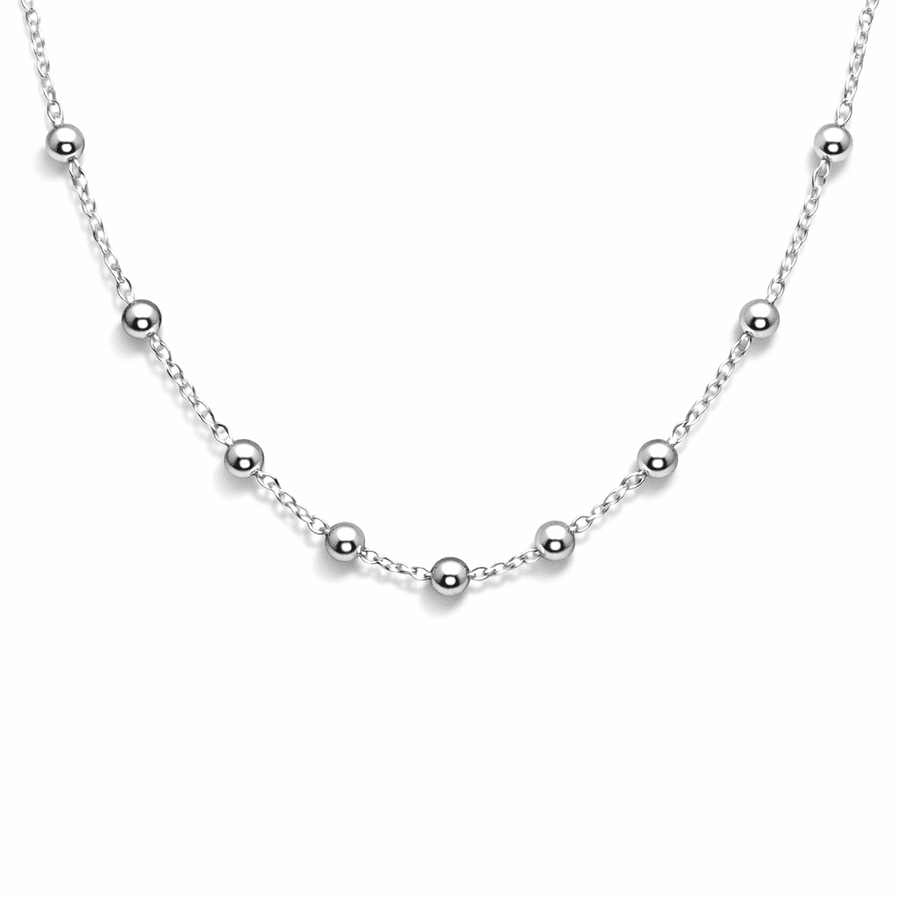Collier marseillais chaîne forçat alternée boules argent 925 femme MADE IN MARS – bijoux fait main en argent 925 | Pitch & Néo