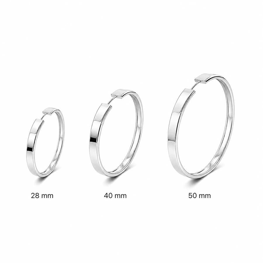 Créoles épaisses femme argent 925 — MAKE IT TOO MUCH – bijoux fait main en argent 925 | Pitch & Néo