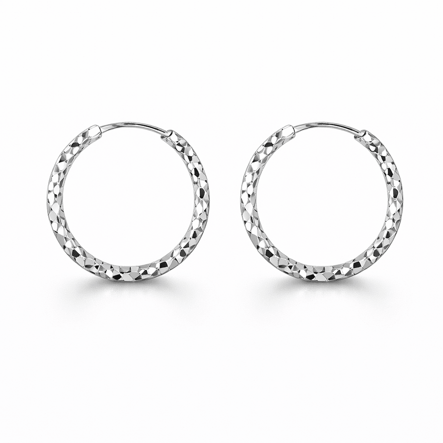 Créoles facettées argent 925 femme LIGHT OBSESSION – bijoux fait main en argent 925 | Pitch & Néo
