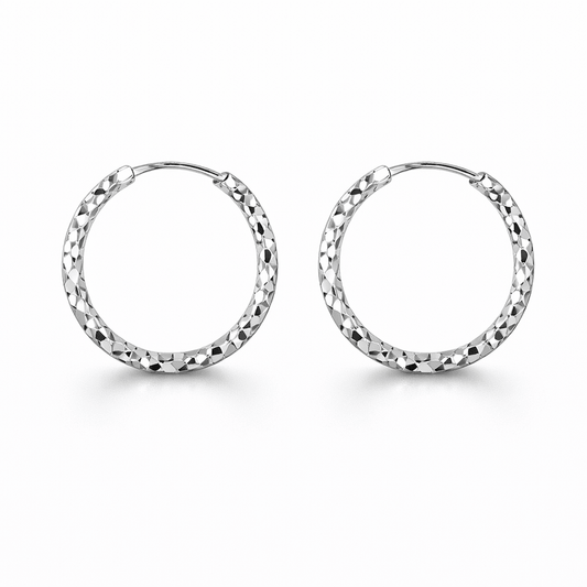 Créoles facettées argent 925 femme LIGHT OBSESSION – bijoux fait main en argent 925 | Pitch & Néo