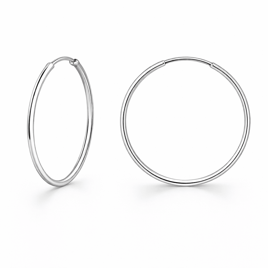 Créoles femme rondes argent 925 CIRCLE ME CRAZY – bijoux fait main en argent 925 | Pitch & Néo