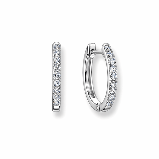 Créoles zircon femme argent 925 — LIGHT ME DIRTY – bijoux fait main en argent 925 | Pitch & Néo