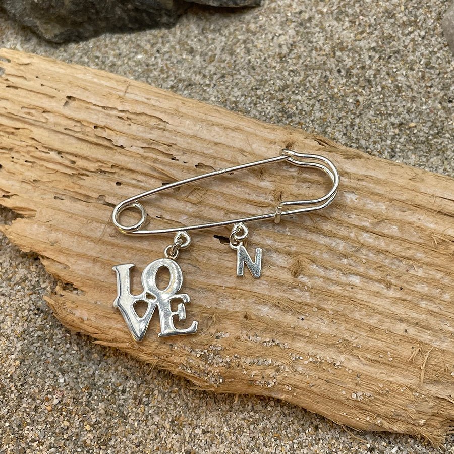 EL GORDO BROCHE PERSONNALISABLE ÉPINGLE À NOURRICE EN ARGENT 925 – bijoux fait main en argent 925 | Pitch & Néo