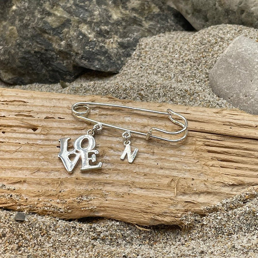 EL GORDO BROCHE PERSONNALISABLE ÉPINGLE À NOURRICE EN ARGENT 925 – bijoux fait main en argent 925 | Pitch & Néo