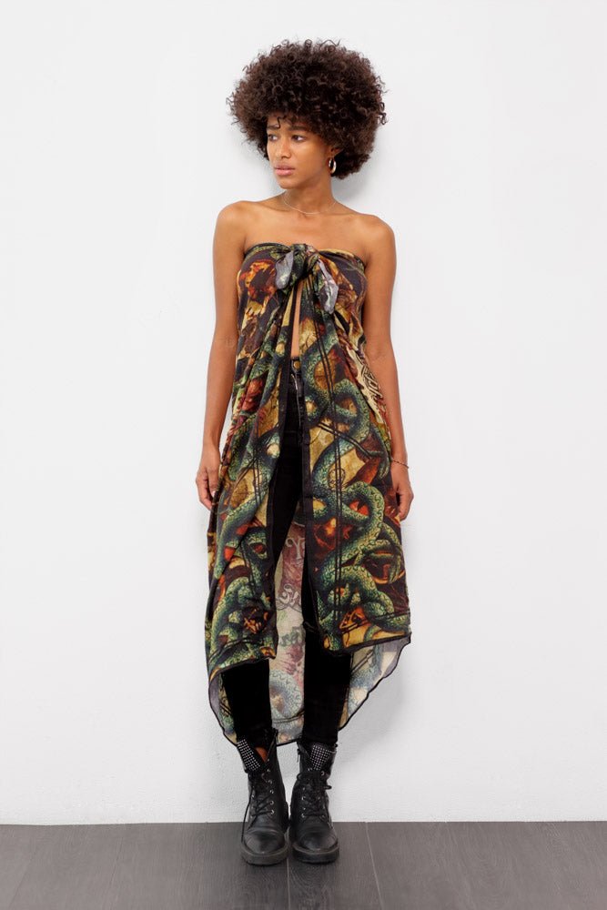 FOULARD RUDE RIDERS® UNISEXE MODÈLE HELL CLUB – bijoux fait main en argent 925 | Pitch & Néo